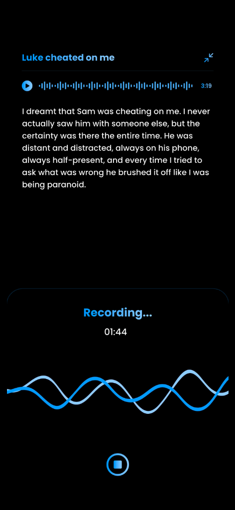 Mirror App - Smart Voice & Text Dream Recording